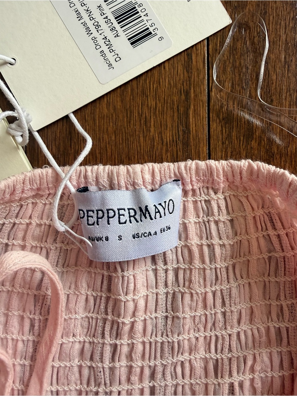 Peppermayo Blush Pink Maxi dress size 4 US - Picture 7 of 13